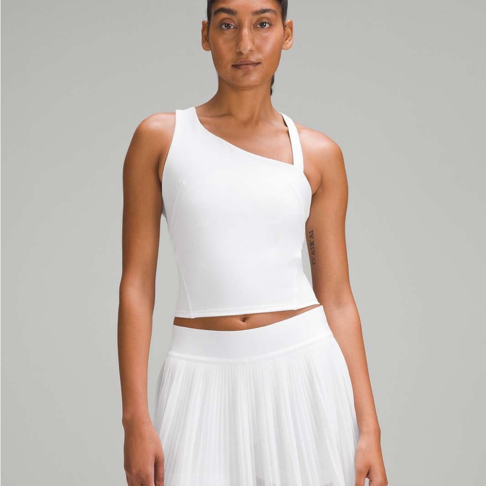 Lululemon Everlux Assymetrical Tennis Tank Top Size 4